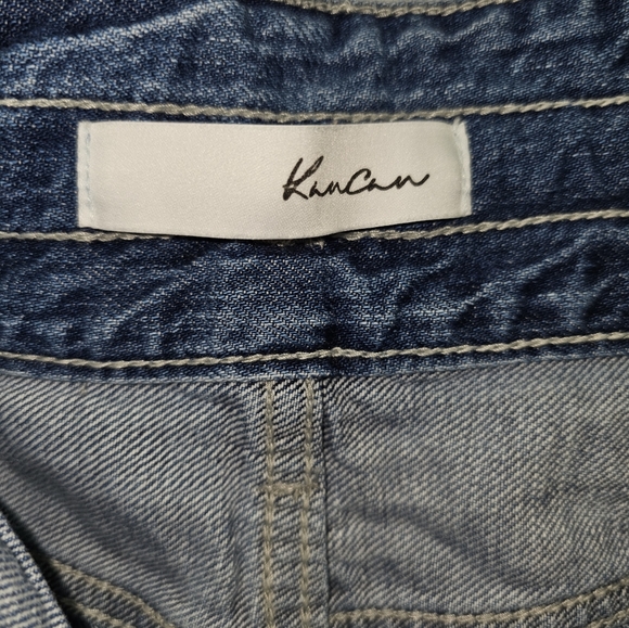 Kancan, Women's Size Large High Waisted Denim Shorts - Picture 7 of 9